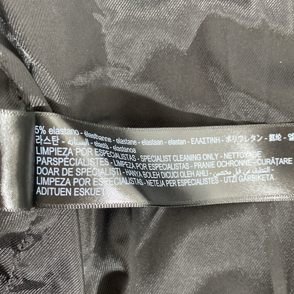 Massimo Dutti Leather skirt Never worn Silver, Leather Size L 100% Sheep Leather - Picture 12 of 16